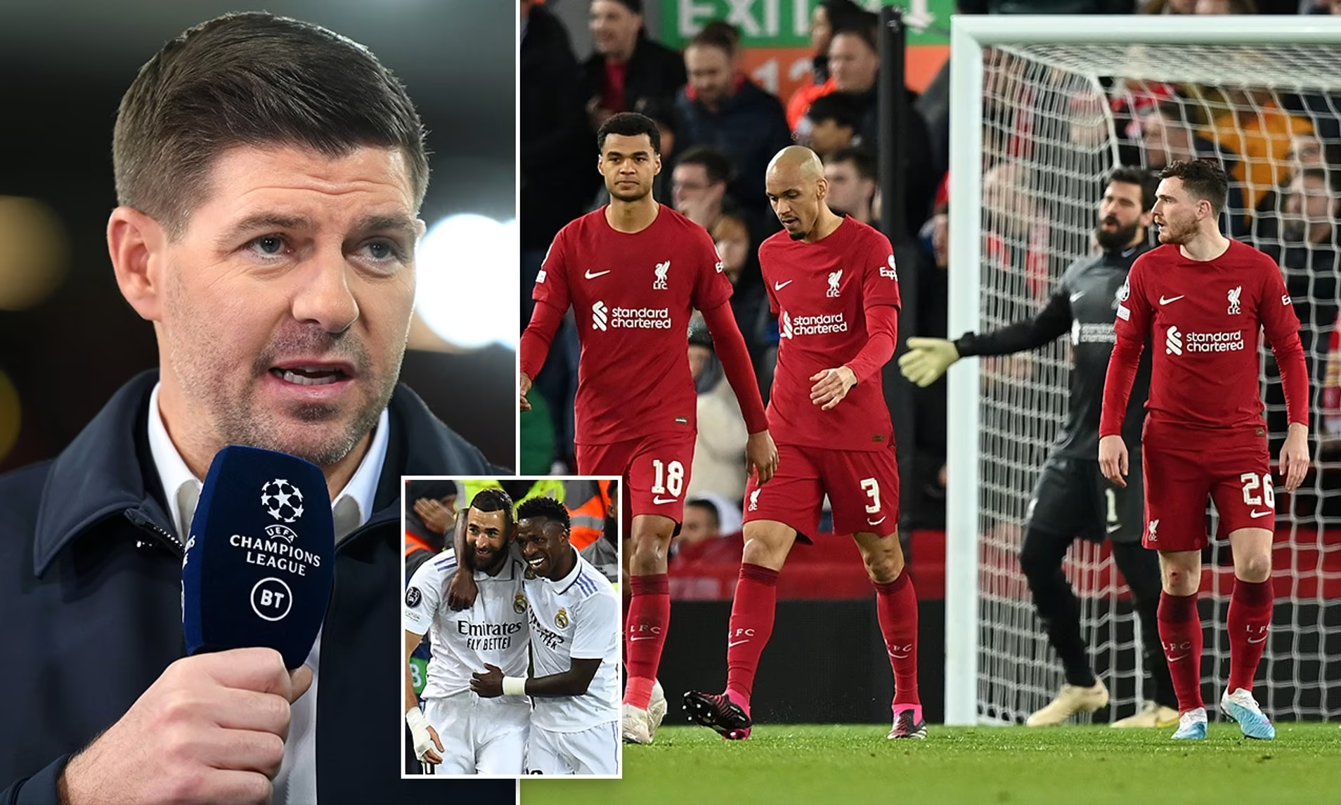« Regardez-vous dans le miroir » : Steven Gerrard critique les stars de Liverpool après la défaite contre le Real.