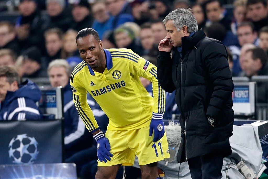 Drogba et Mourinho