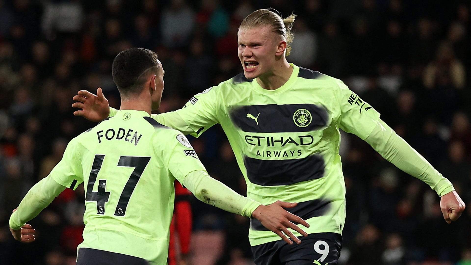 Erling Haaland but Bournemouth Manchester City 1