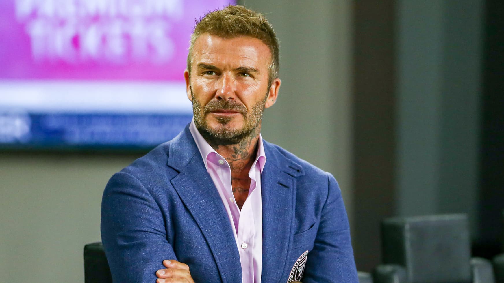 L ancien joueur de Manchester David Beckham en aout 2022 1526906