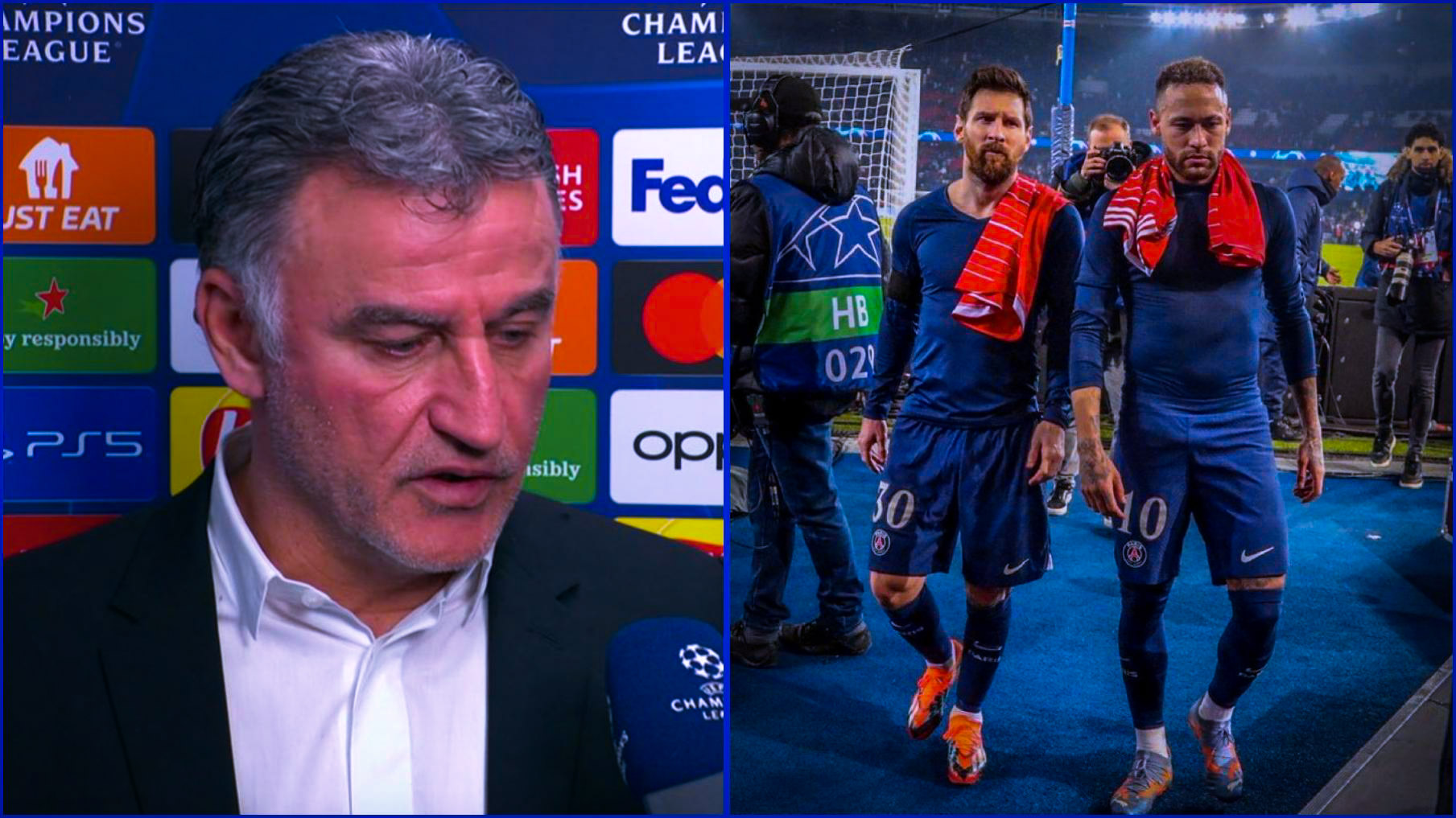 Défaite du PSG : Galtier accuse ouvertement Messi et Neymar !