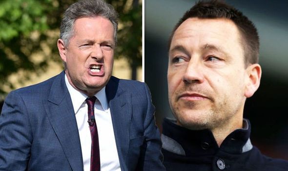 Refuse treatment Piers Morgan reacts as John Terry mocks host 1538431