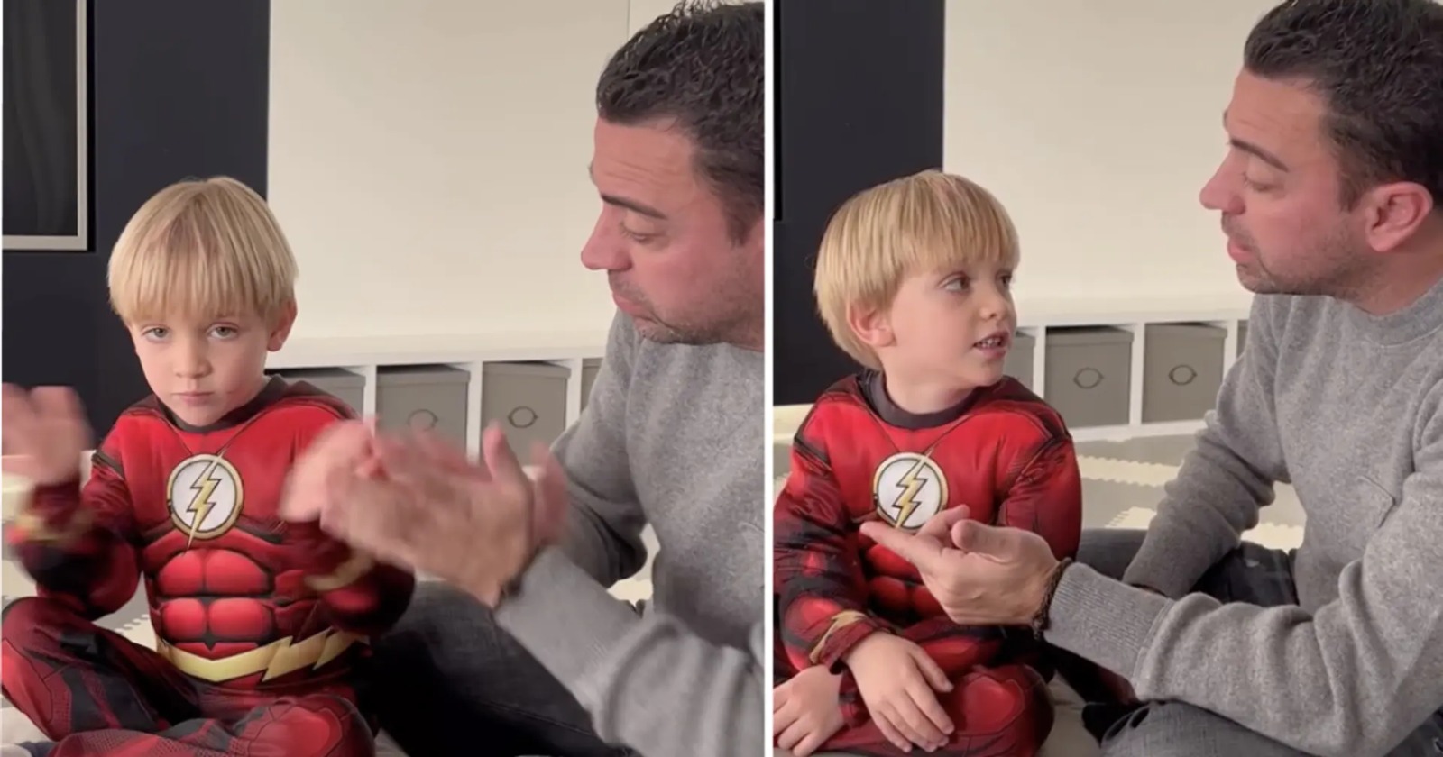 Xavi apprend à son fils à chanter l’hymne du Barça, la vidéo devient virale