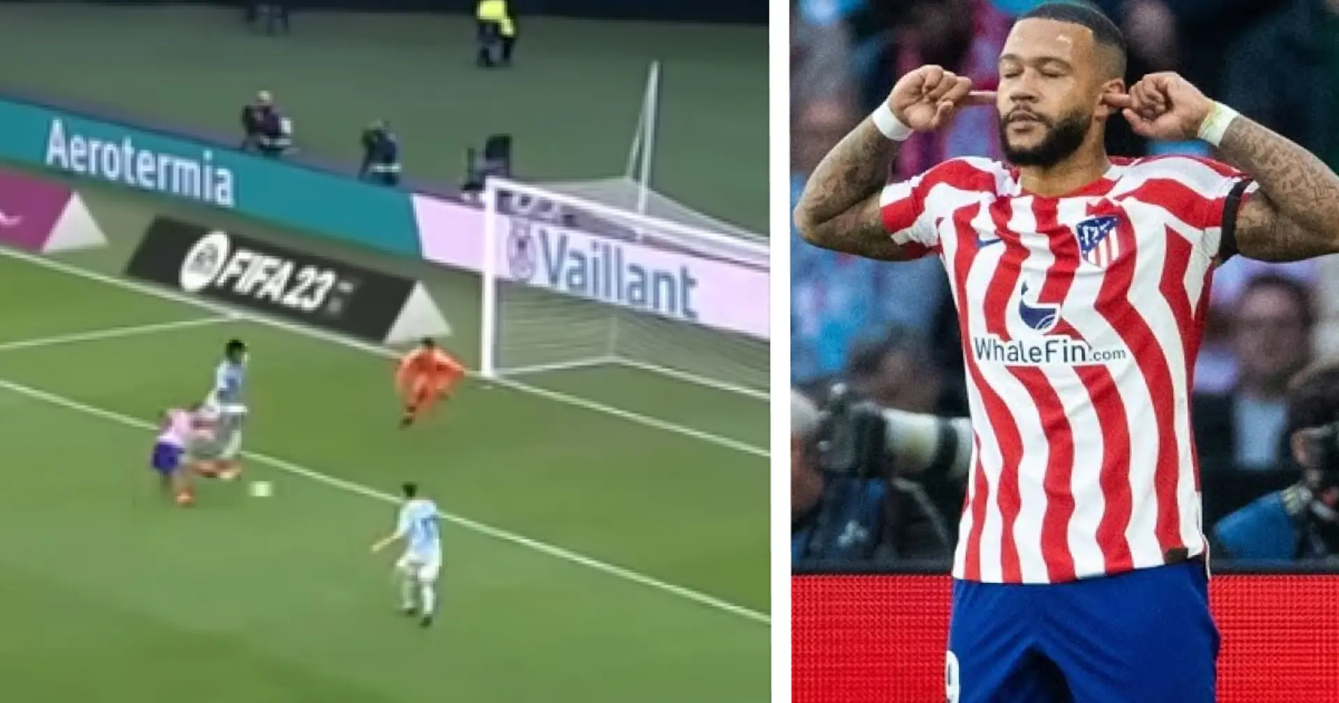 Réaction des fans lorsque Memphis marque son premier but pour l’Atletico