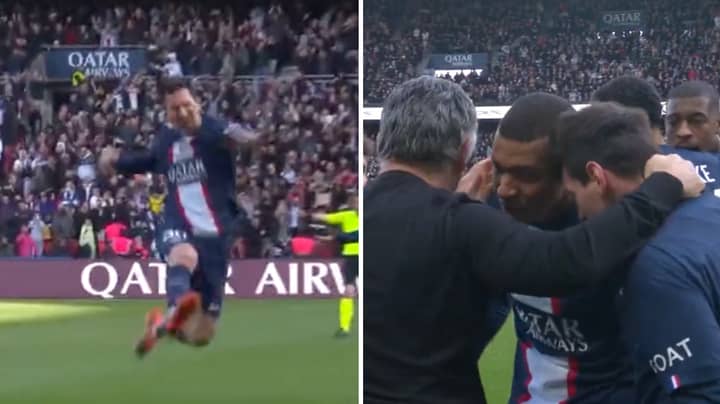 Les fans remarquent la réaction de Mbappé après le coup franc victorieux de Lionel Messi à la 95e minute