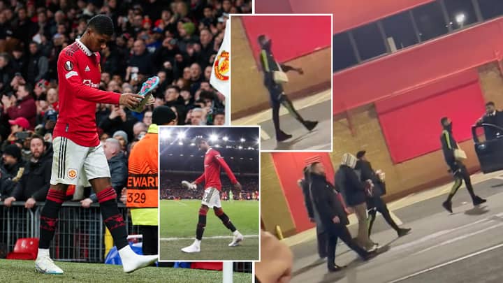 Rashford semble boiter après la victoire sur Barcelone, les fans de Man Utd sont inquiets