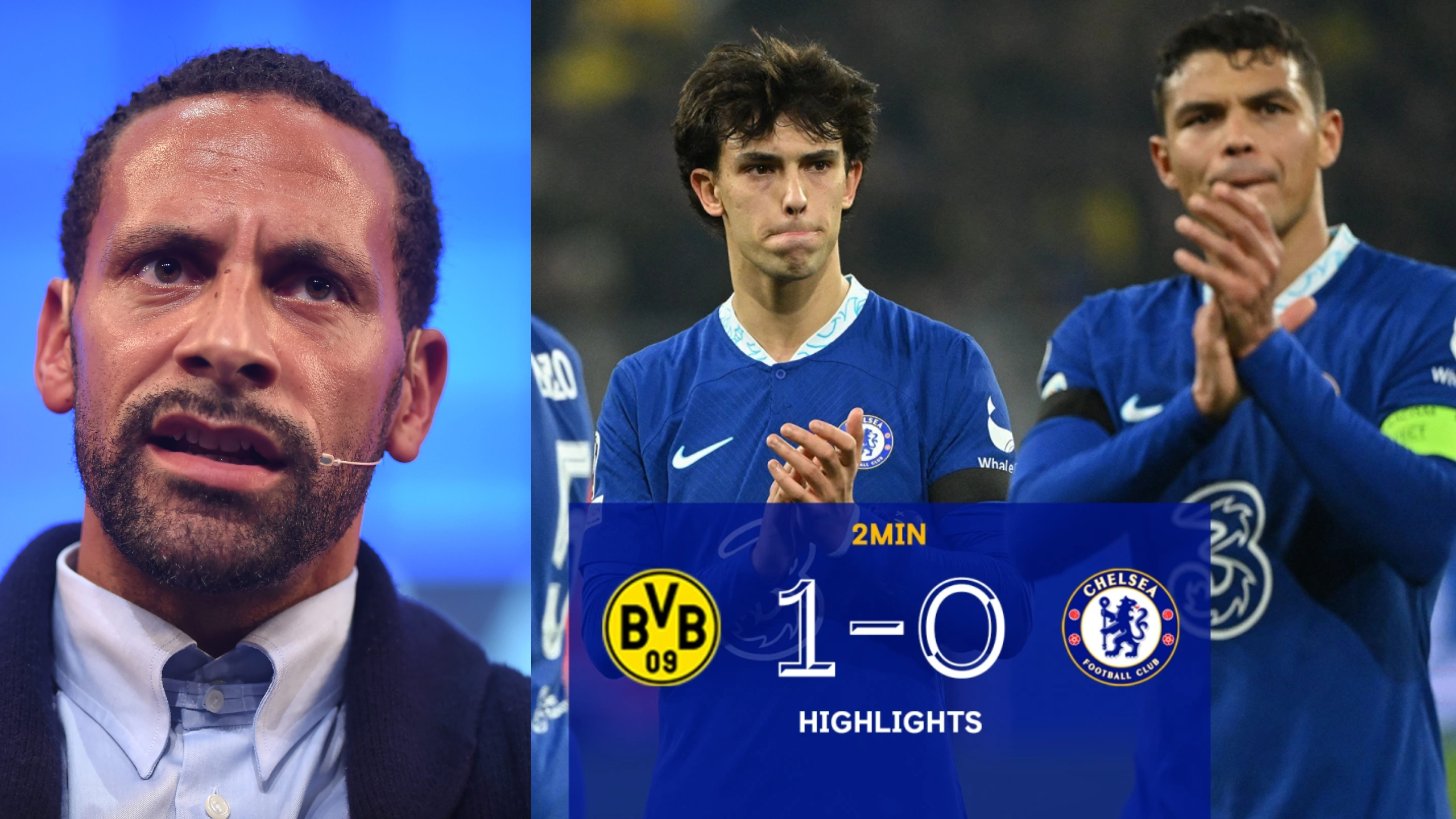 « C’est le problème » : Rio Ferdinand identifie un problème majeur à Chelsea après sa défaite contre Dortmund