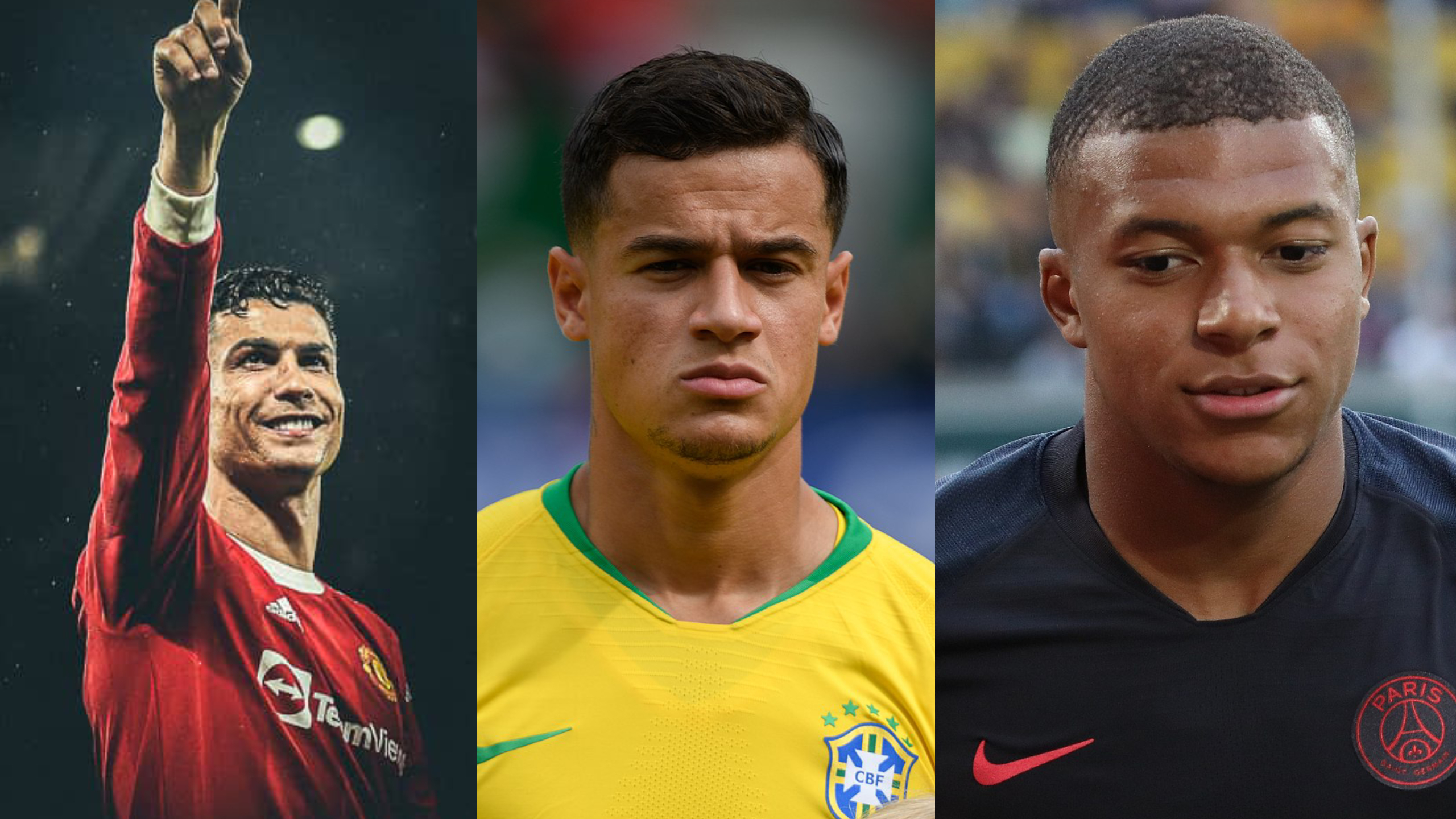 Mbappé 2é, Coutinho 4é, CR7 9é… les 10 des footballeurs les plus chers de tous les temps
