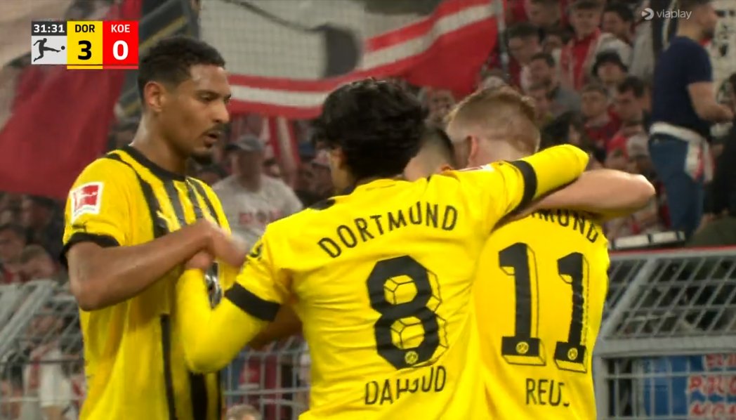 Reus marque le 3-0, Dortmund déroule face à Cologne (VIDÉO)