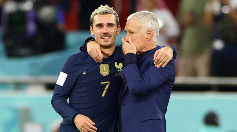 Antoine Griezmann et Didier Deschamps