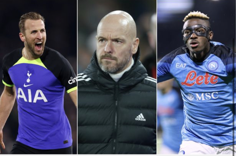 Harry Kane vs Osimhen : Erik ten Hag prend la décision finale sur l’attaquant à signer pour Man Utd