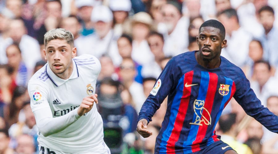 Federico Valverde Real Madrid Ousmane Dembele FC Barcelone