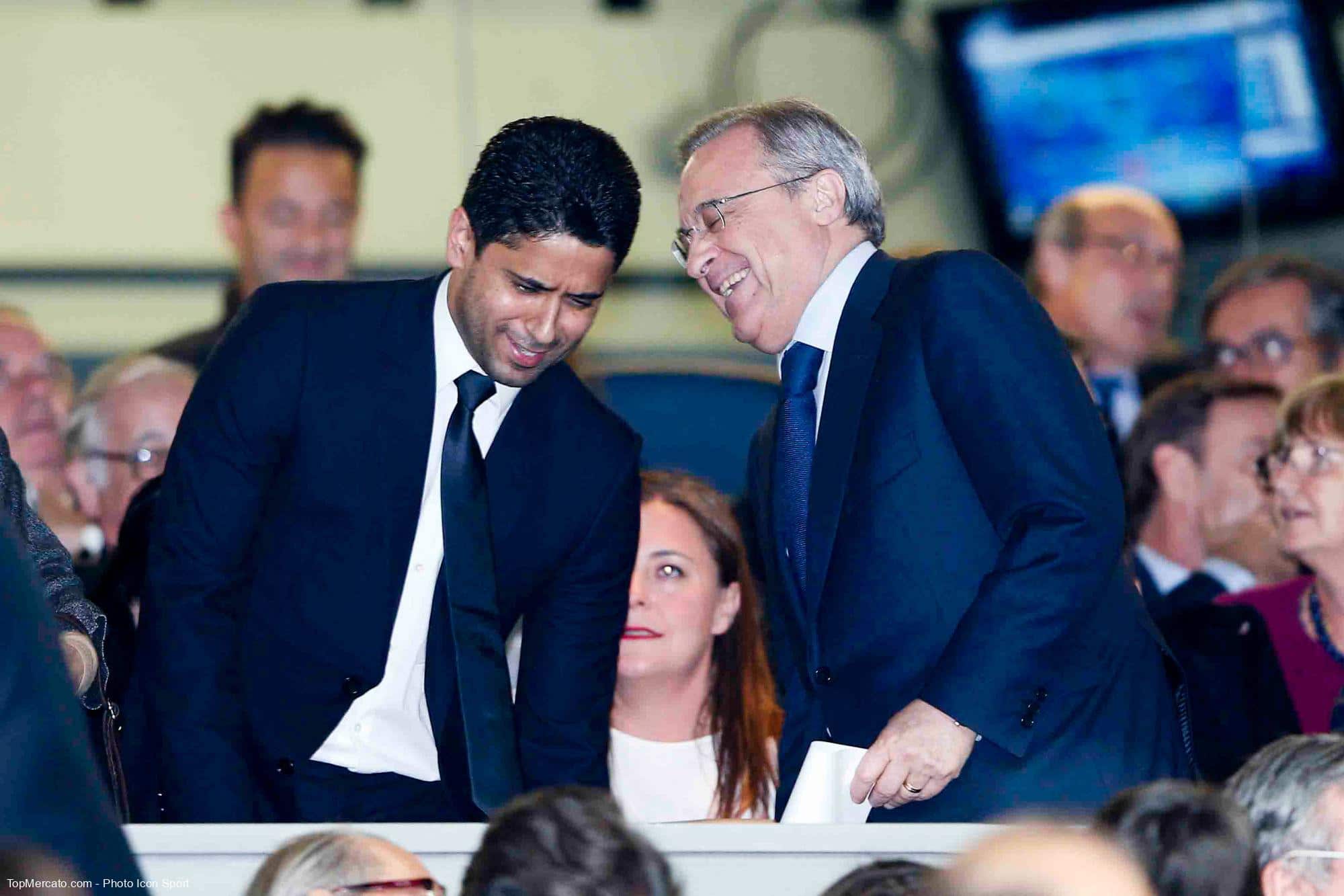 Florentino Perez Nasser Al Khelaifi PSG Real Madrid