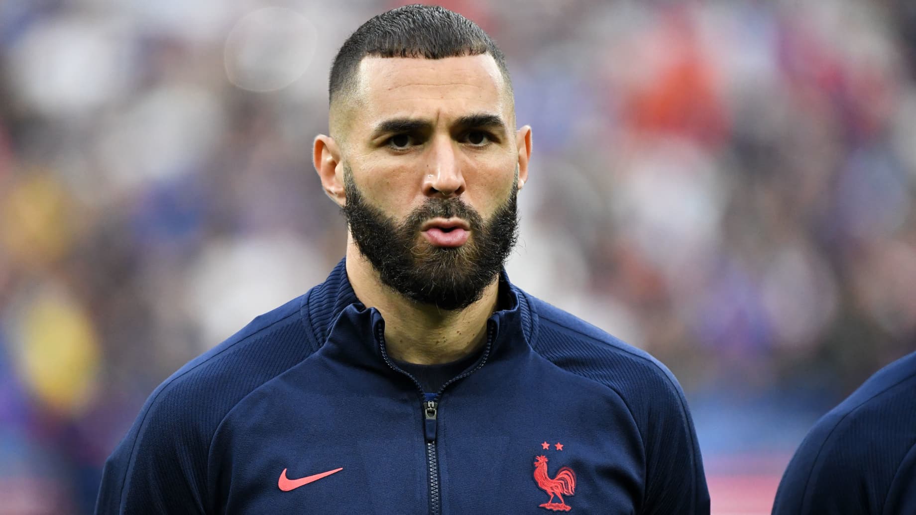 Karim Benzema avant un match de l equipe de France en juin 2022 1543500