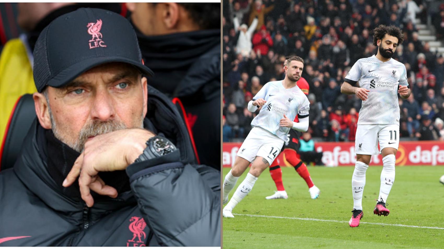 Liverpool : Jürgen Klopp désigne les deux responsables de la défaite face à Bournemouth