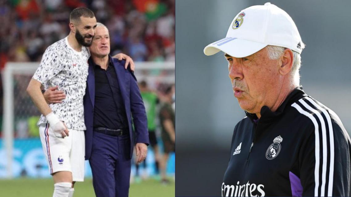 Carlo Ancelotti donne un avis honnête sur la brouille entre Deschamps et Benzema