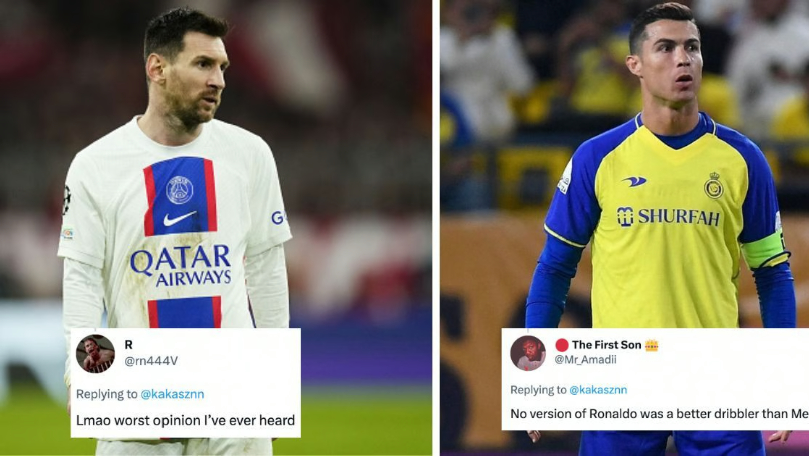 Les fans réagissent vivement à l’argument selon lequel Ronaldo était un meilleur dribbleur que Messi