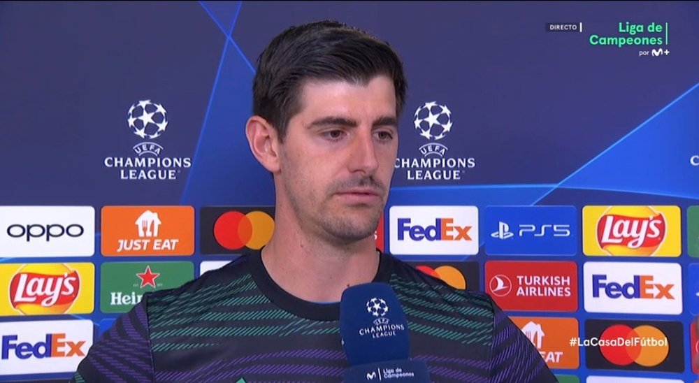 courtois habla tras el madrid liverpool de la champions league 2022 23 captura movistarligadecampeones