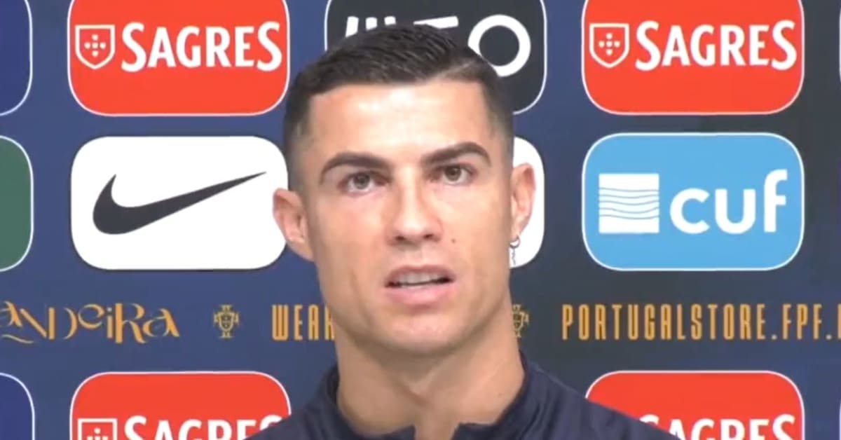 cristiano ronaldo at world cup press conference