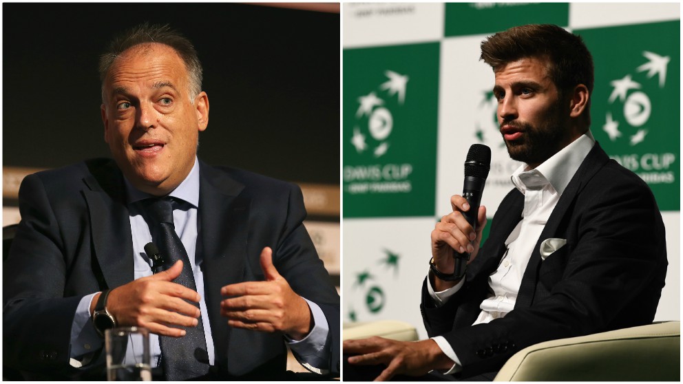 javier tebas y gerard pique.