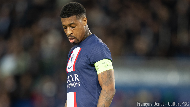 kimpembe seul tete basse PSG Maccabi 25102022