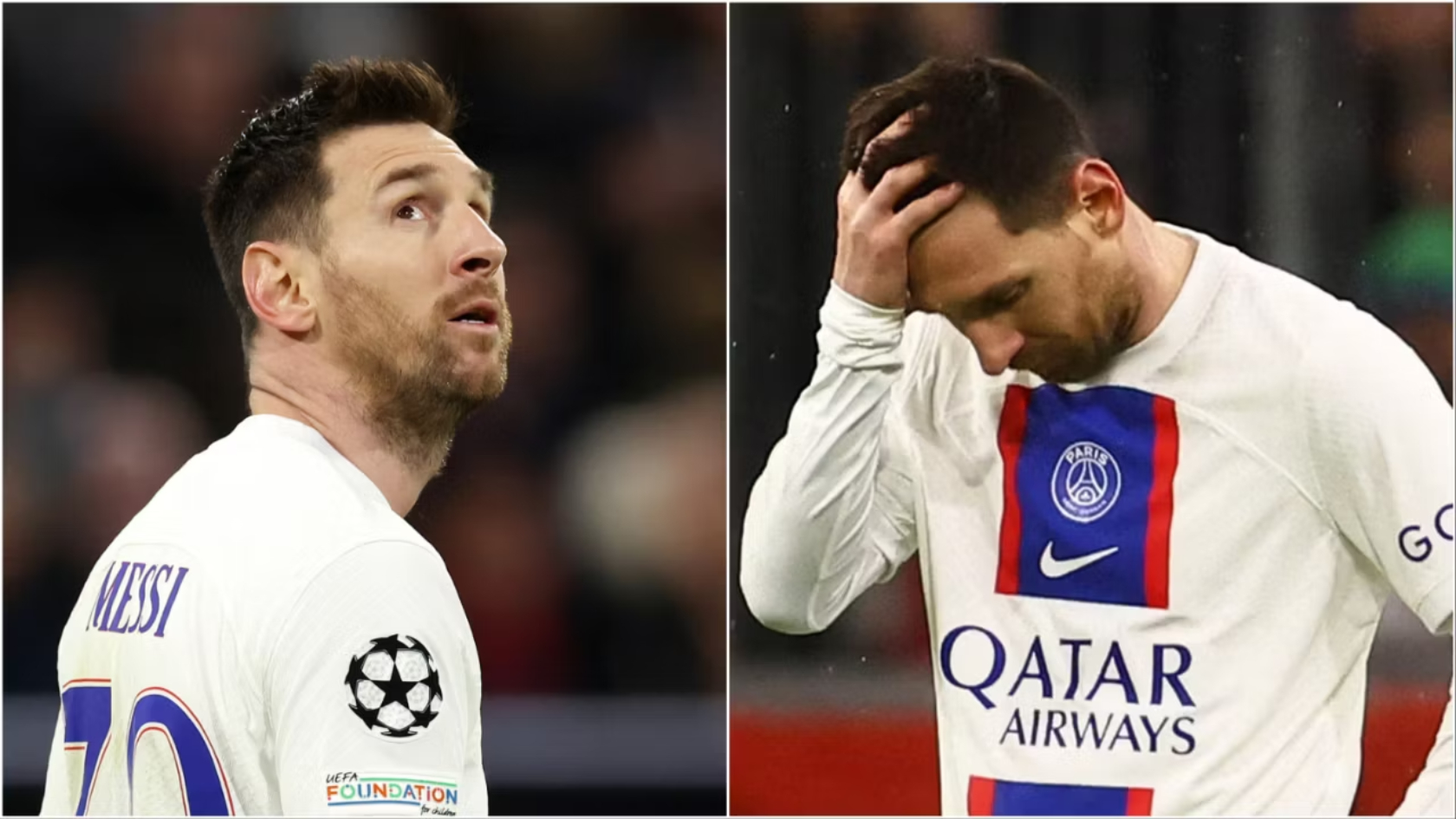 messi psg out of cl