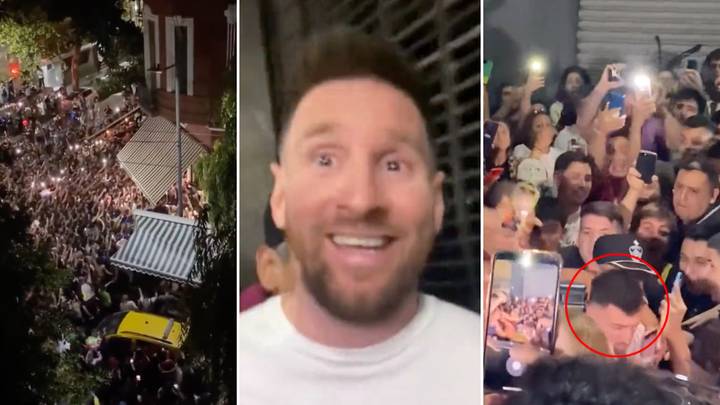 Les fans découvrent que Messi a mangé dans un restaurant de Buenos Aires la nuit dernière, les scènes à l’extérieur étaient folles