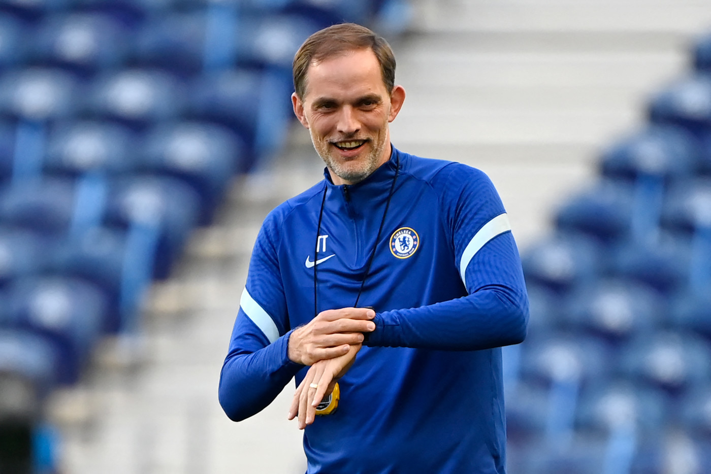 thomas tuchel cl final smiling