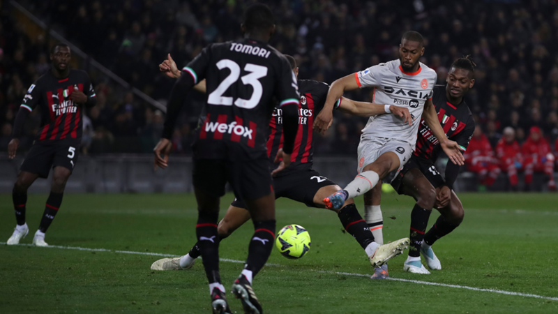 Avec Ibrahimovic, l’AC Milan chute sur le terrain de l’Udinese en Série A 