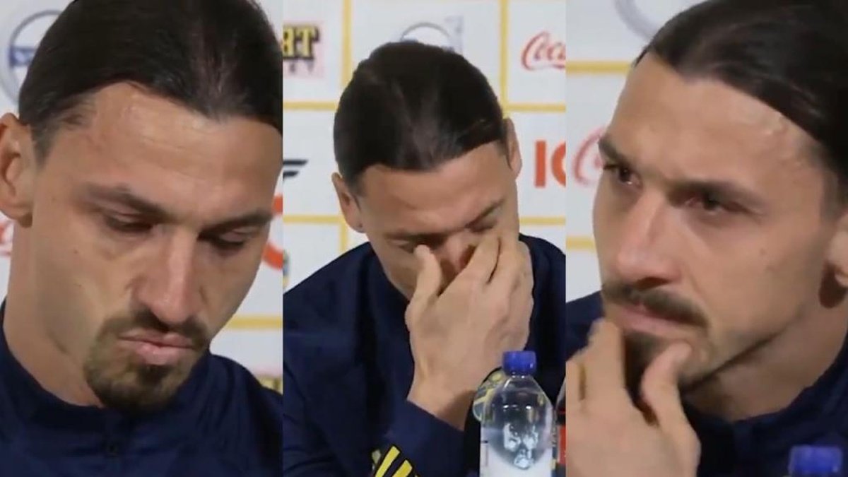 zlatan ibrahimovic rompio a llorar en plena rueda de prensa tras volver convocado con suecia capturas espn