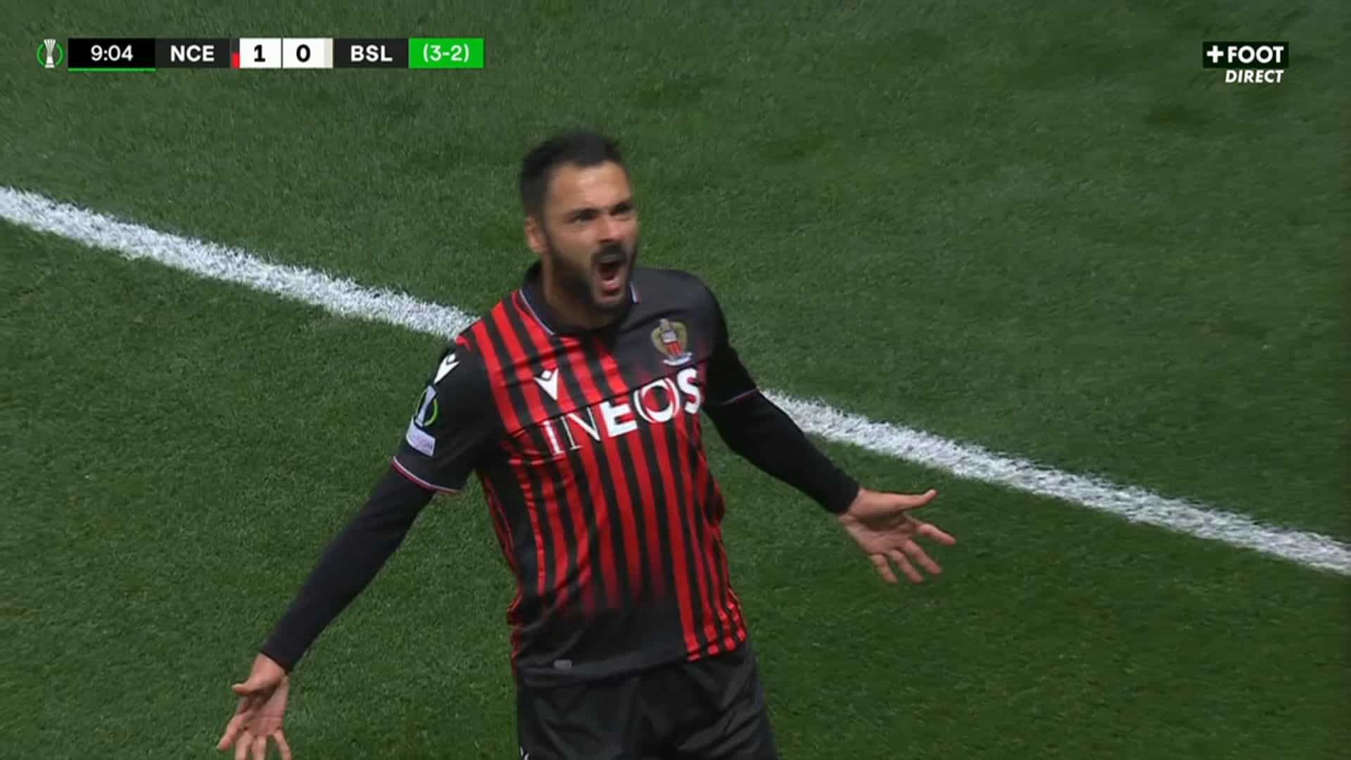 9e minute et déjà un but pour Nice, Laborde ouvre le score (VIDÉO)