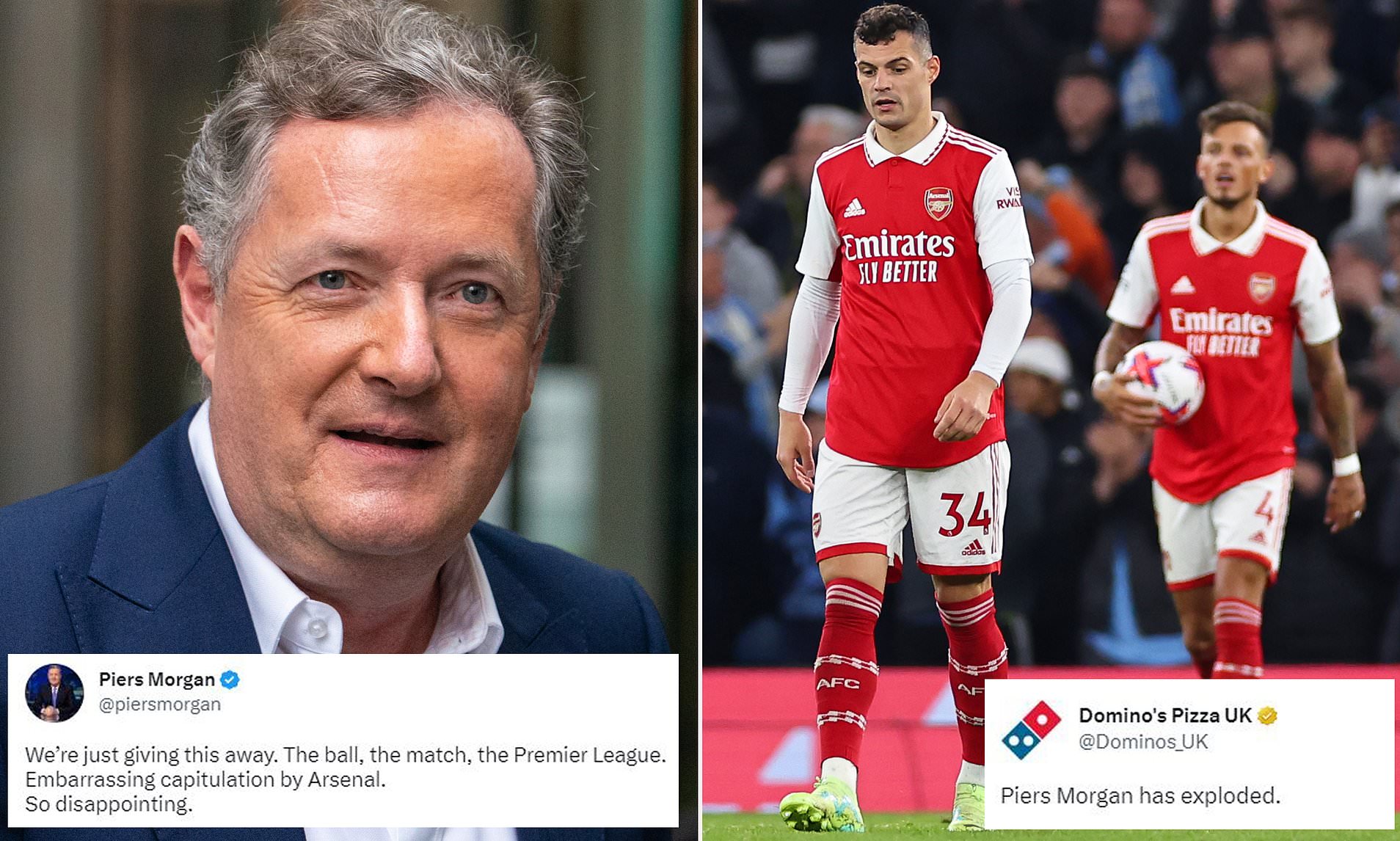 « Embarrassant, tellement décevant » : Piers Morgan fait exploser les stars d’Arsenal
