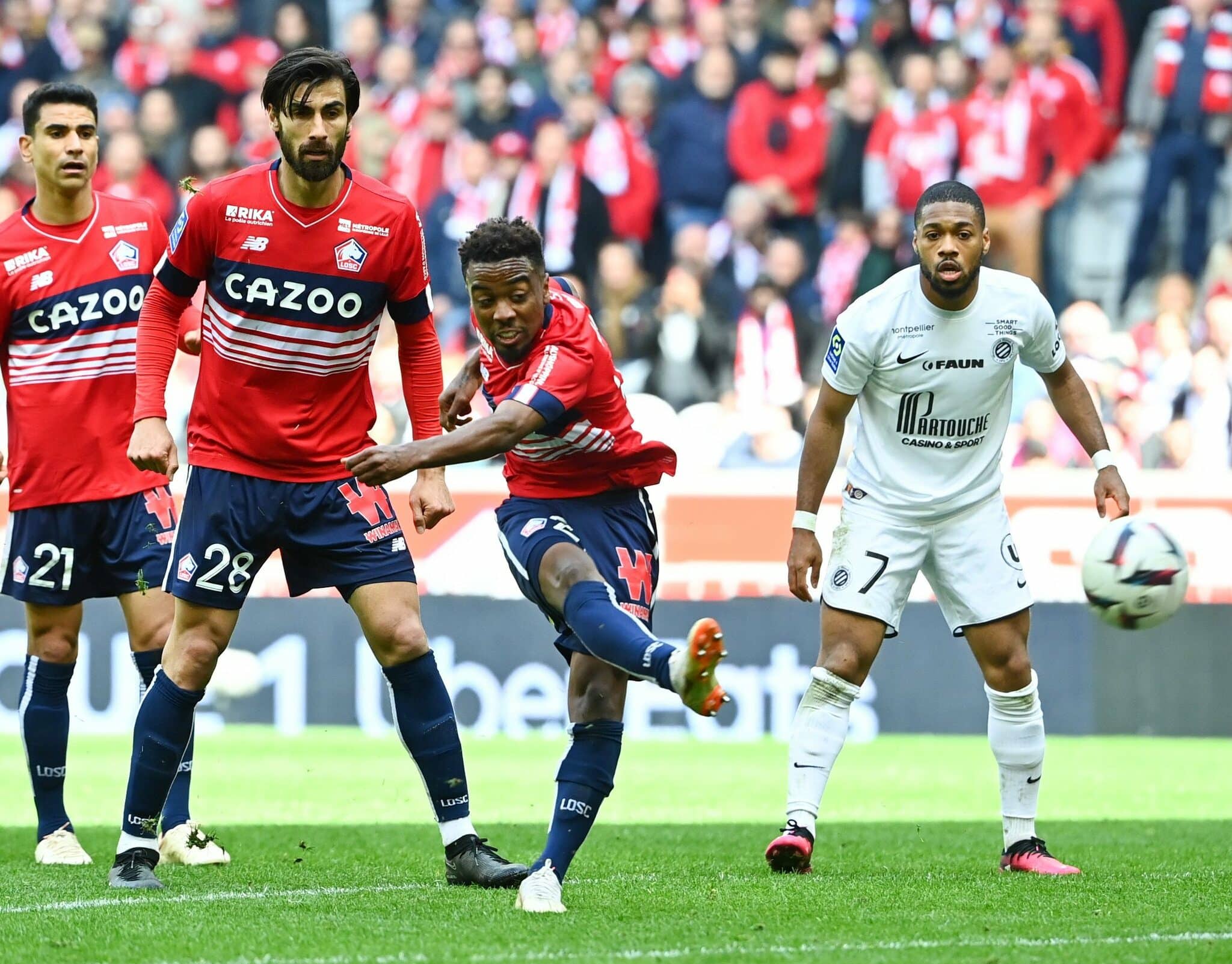 Ligue 1 : Lille renverse Montpellier et se rapproche du top 4