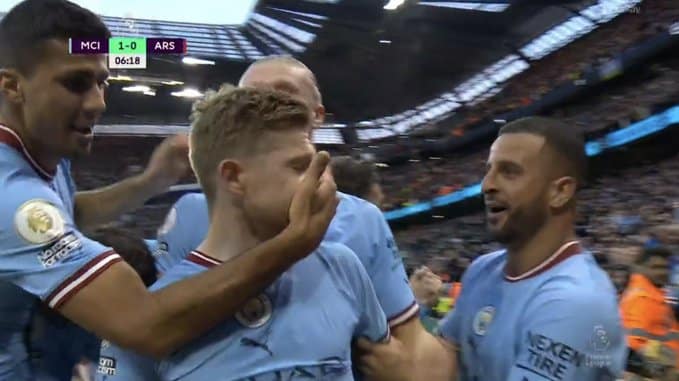 VIDEO : Haaland à la passe, Kevin De Bruyne allume la mèche contre Arsenal