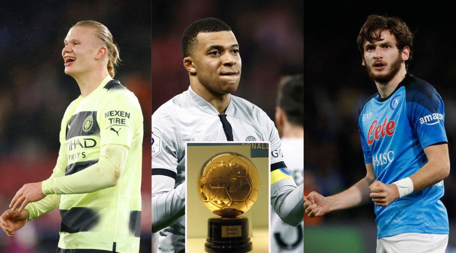 Haaland Mbappe Khvicha Kvaratskhelia