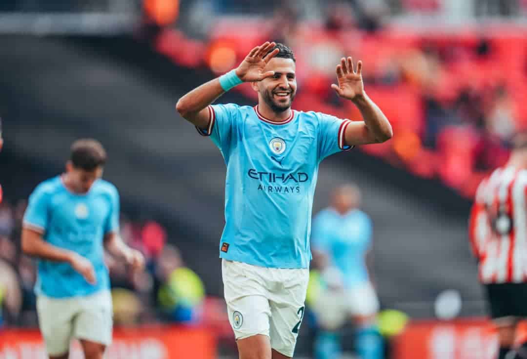 Man City :Triple buteur face à Sheffield Utd, Mahrez s’offre un nouveau record