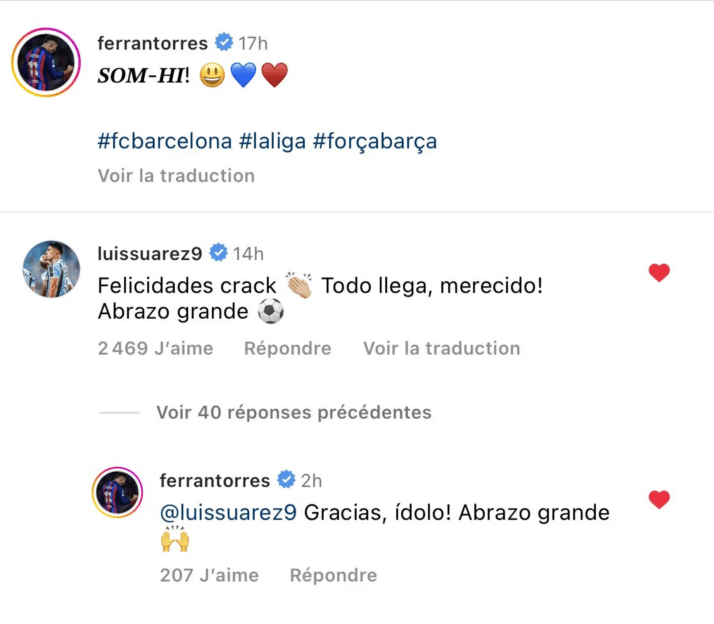 Luis Suarez salue 2 joueurs lors de la victoire de l'Atlético et envoie un message au Barça 2 image 55