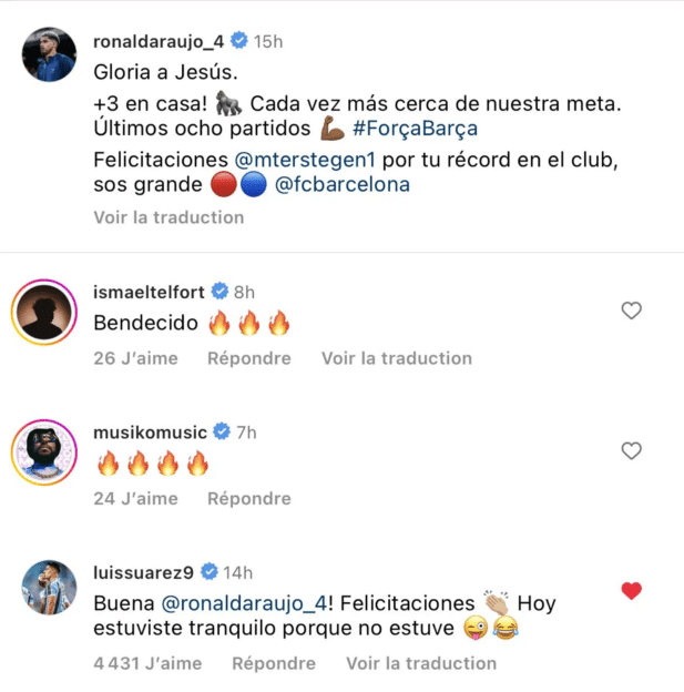 Luis Suarez salue 2 joueurs lors de la victoire de l'Atlético et envoie un message au Barça 3 image 56