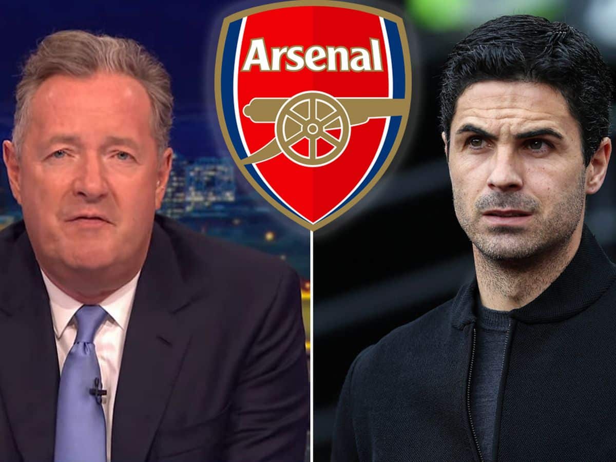 0 Piers Morgan Mikel Arteta