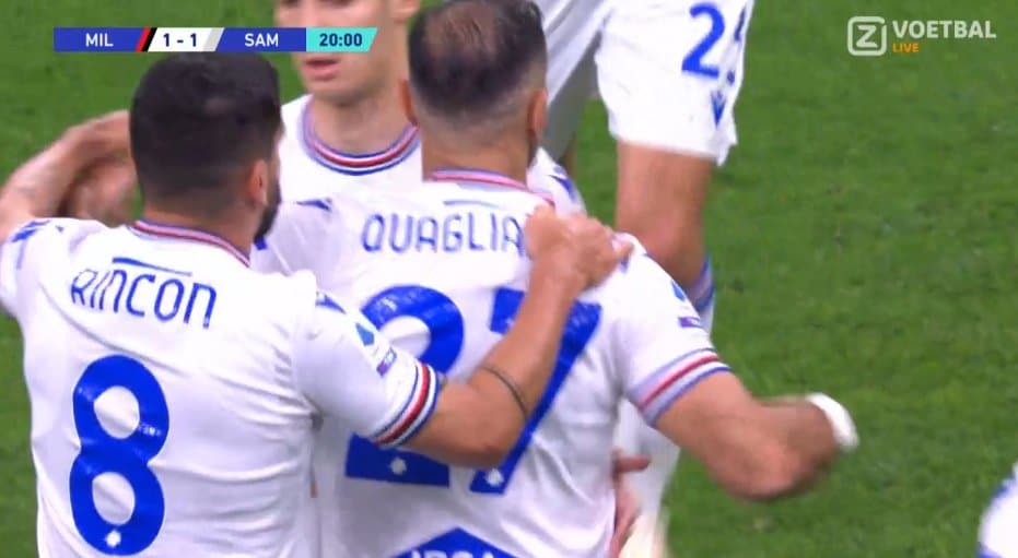 Quagliarella répond à Leão et égalise pour Sampdoria (VIDÉO)