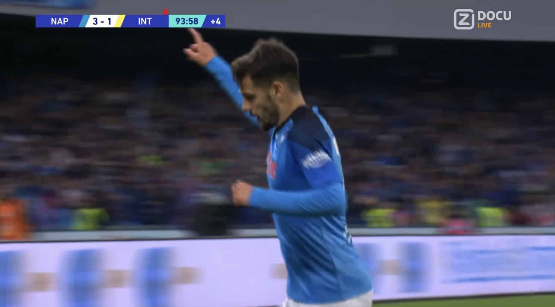 Gaetano scelle la victoire de Naples contre l’Inter (VIDÉO)