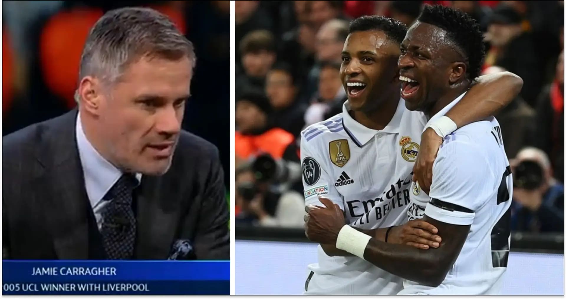 Jamie Carragher nomme Vinicius parmi les cinq meilleurs joueurs du monde