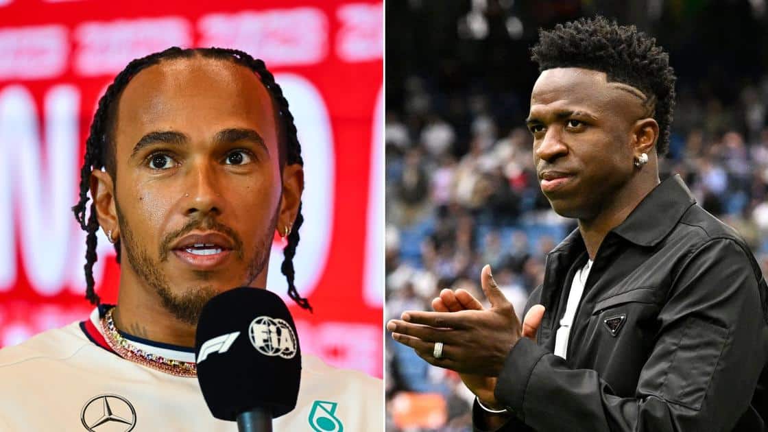 « C’est tellement blessant » : Lewis Hamilton salue le courage de Vinicius Jr