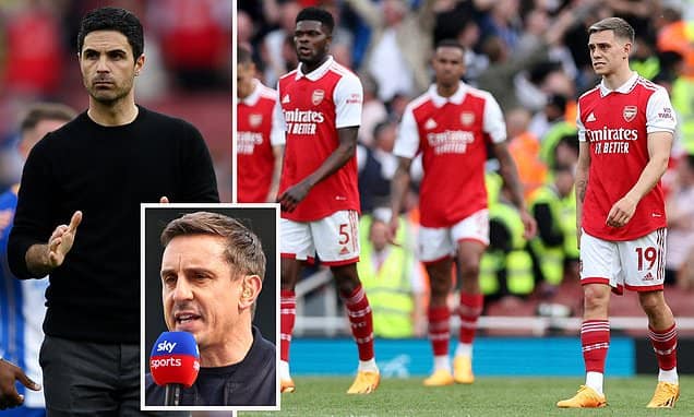 Gary Neville désigne les joueurs d’Arsenal comme responsables de l’effondrement du titre