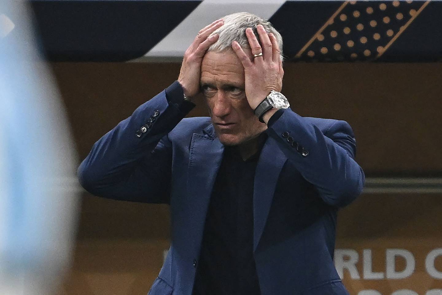 Didier Deschamps est tres triste apres la defaite en finale