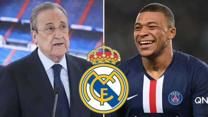 Florentino Perez and Kylian Mbappe