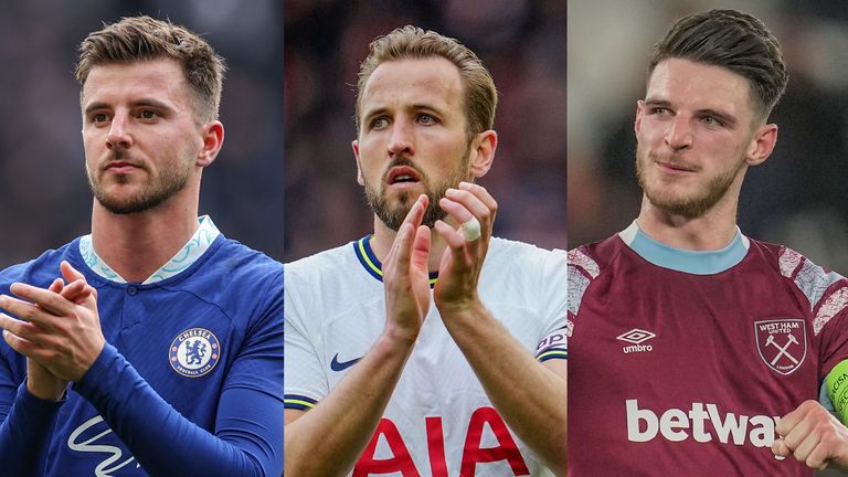 Harry Kane, Declan Rice et Mason Mount cet été