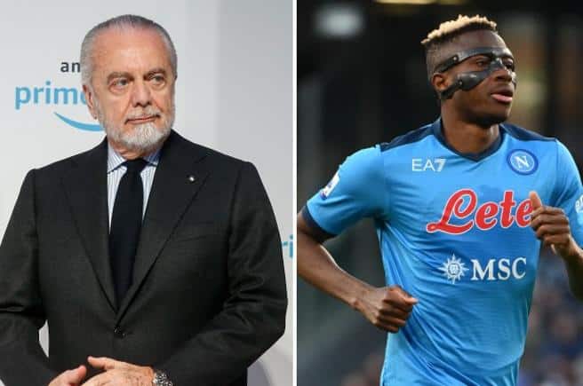 Après le titre en Serie A, le président de Naples envoie un message aux prétendants d’Osimhen