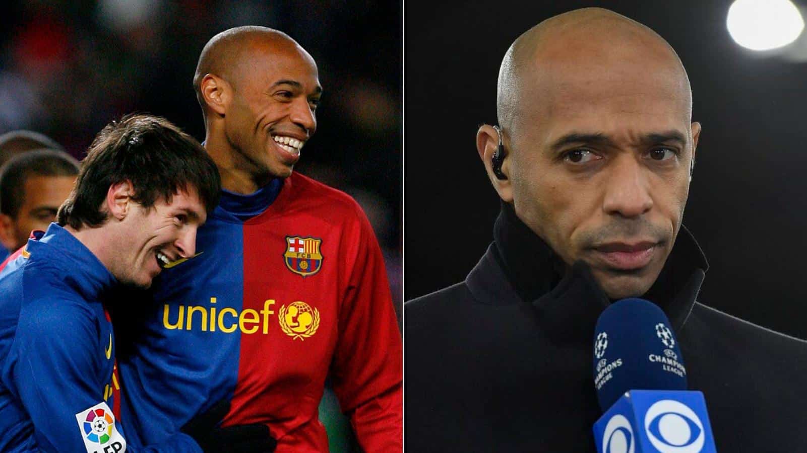 Thierry Henry zappe Messi, « Ces deux joueurs étaient les plus importants au Barça à mon époque »
