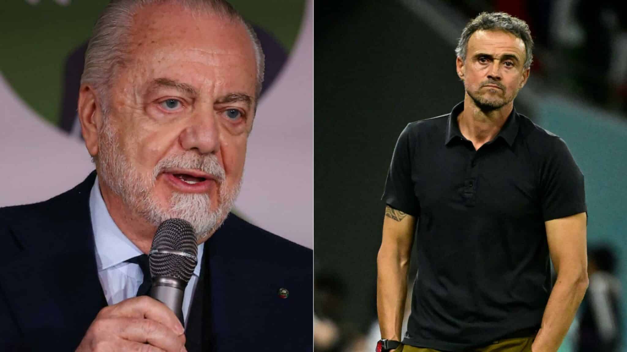 « Ce que Luis Enrique m’a dit », De Laurentiis (Naples) évoque la succession de Spalletti